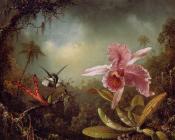 马丁 约翰逊 赫德 : Orchid and Two Hummingbirds